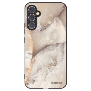 Picasee fekete szilikon tok az alábbi mobiltelefonokra Samsung Galaxy A34 5G A346B - Cream marble