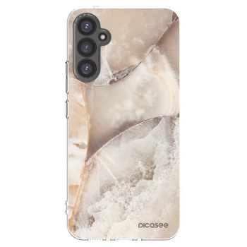 Picasee átlátszó szilikon tok az alábbi mobiltelefonokra Samsung Galaxy A34 5G A346B - Cream marble