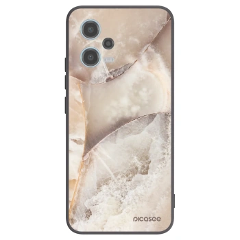 Picasee fekete szilikon tok az alábbi mobiltelefonokra Xiaomi Redmi Note 12 5G - Cream marble