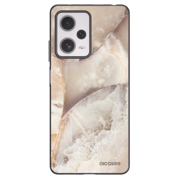 Picasee fekete szilikon tok az alábbi mobiltelefonokra Xiaomi Redmi Note 12 Pro+ 5G - Cream marble