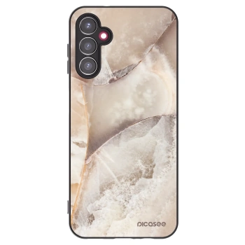 Picasee fekete szilikon tok az alábbi mobiltelefonokra Samsung Galaxy A14 4G A145R - Cream marble