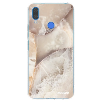 Picasee átlátszó szilikon tok az alábbi mobiltelefonokra Huawei Nova 3i - Cream marble