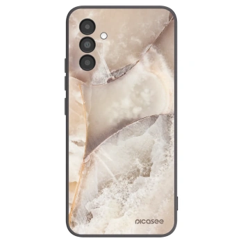 Picasee fekete szilikon tok az alábbi mobiltelefonokra Samsung Galaxy A04s A047F - Cream marble