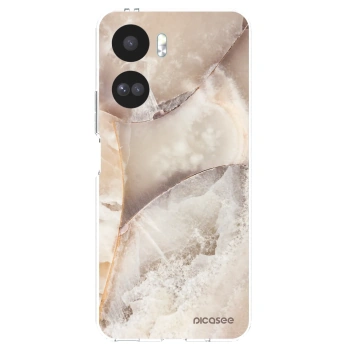 Picasee átlátszó szilikon tok az alábbi mobiltelefonokra Honor 90 Lite 5G - Cream marble