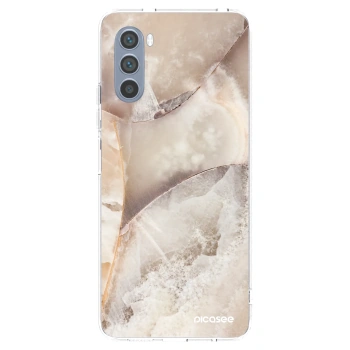 Picasee átlátszó szilikon tok az alábbi mobiltelefonokra Motorola Moto G62 - Cream marble