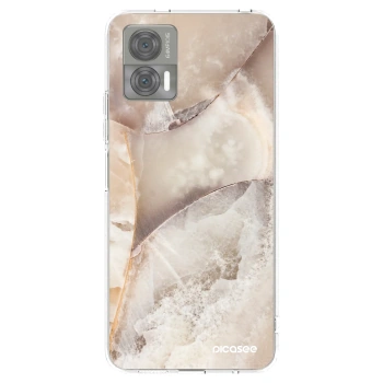 Picasee átlátszó szilikon tok az alábbi mobiltelefonokra Motorola Edge 30 Neo - Cream marble