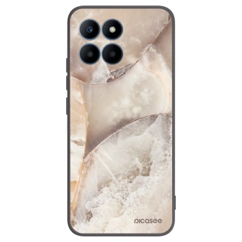 Picasee fekete szilikon tok az alábbi mobiltelefonokra Honor 70 Lite - Cream marble