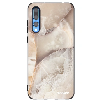 Picasee fekete szilikon tok az alábbi mobiltelefonokra Huawei P20 Pro - Cream marble