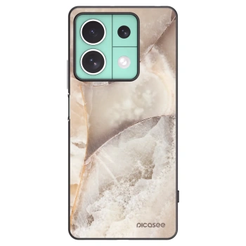 Picasee fekete szilikon tok az alábbi mobiltelefonokra Xiaomi Redmi Note 13 5G - Cream marble