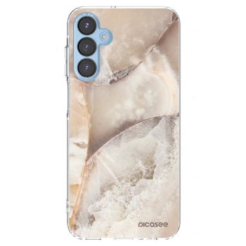 Picasee átlátszó szilikon tok az alábbi mobiltelefonokra Samsung Galaxy A15 A156B 5G - Cream marble