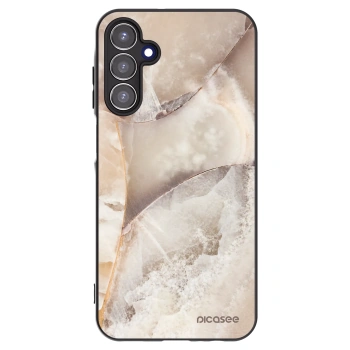 Picasee fekete szilikon tok az alábbi mobiltelefonokra Samsung Galaxy A15 A155F 4G - Cream marble
