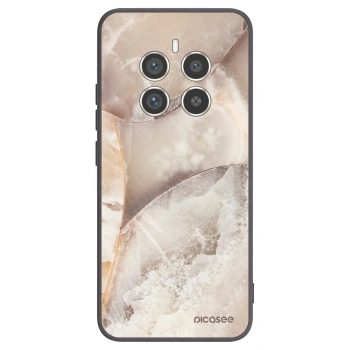 Picasee fekete szilikon tok az alábbi mobiltelefonokra Realme 12 Pro 5G - Cream marble