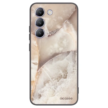 Picasee fekete szilikon tok az alábbi mobiltelefonokra Vivo V40 SE 5G - Cream marble