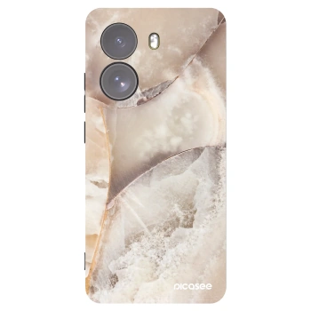 Picasee fekete szilikon tok az alábbi mobiltelefonokra Xiaomi Poco X7 - Cream marble