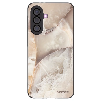 Picasee fekete szilikon tok az alábbi mobiltelefonokra Samsung Galaxy A36 5G - Cream marble