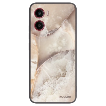 Picasee fekete szilikon tok az alábbi mobiltelefonokra Motorola Moto G05 - Cream marble