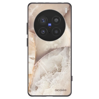 Picasee fekete szilikon tok az alábbi mobiltelefonokra Vivo X200 Pro - Cream marble