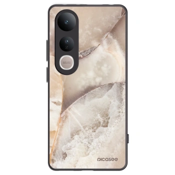 Picasee fekete szilikon tok az alábbi mobiltelefonokra Vivo V50 Lite 5G - Cream marble