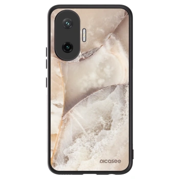 Szilikon tok erre a típusra Xiaomi Poco F7 5G - Cream marble