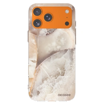 Picasee átlátszó szilikon tok az alábbi mobiltelefonokra Apple iPhone 17 Pro Max - Cream marble