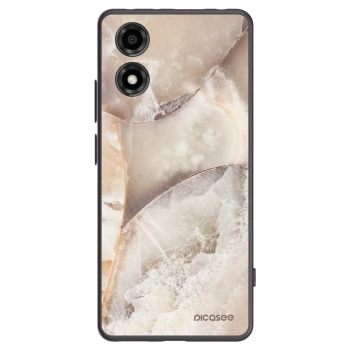 Picasee fekete szilikon tok az alábbi mobiltelefonokra Motorola Moto E14 - Cream marble