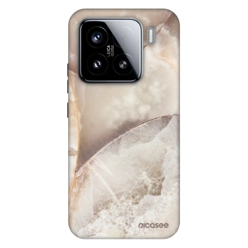 Szilikon tok erre a típusra Xiaomi 15 - Cream marble