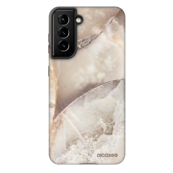 Szilikon tok erre a típusra Samsung Galaxy S22 5G - Cream marble