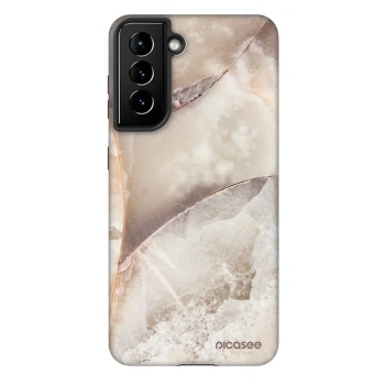 Szilikon tok erre a típusra Samsung Galaxy S21 FE 5G - Cream marble