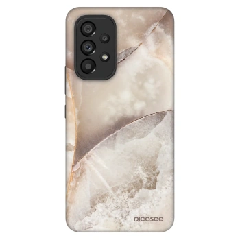 Szilikon tok erre a típusra Samsung Galaxy A53 5G A536 - Cream marble