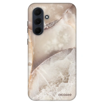 Szilikon tok erre a típusra Samsung Galaxy A35 5G A356B - Cream marble