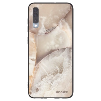 Picasee fekete szilikon tok az alábbi mobiltelefonokra Samsung Galaxy A70 A705F - Cream marble