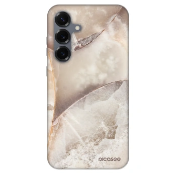 Szilikon tok erre a típusra Samsung Galaxy S25+ 5G - Cream marble