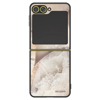 Szilikon tok erre a típusra Samsung Galaxy Z Flip7 FE 5G - Cream marble