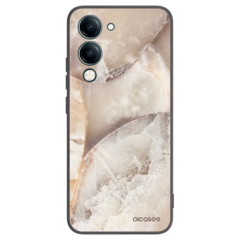 Picasee fekete szilikon tok az alábbi mobiltelefonokra Vivo Y29s 5G - Cream marble