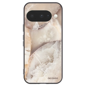 Picasee fekete szilikon tok az alábbi mobiltelefonokra Google Pixel 10 - Cream marble