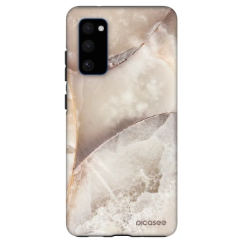 Szilikon tok erre a típusra Samsung Galaxy S20 FE - Cream marble