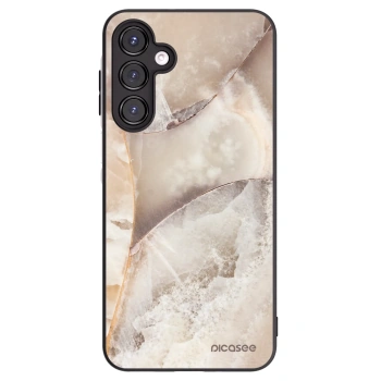 Picasee fekete szilikon tok az alábbi mobiltelefonokra Samsung Galaxy A16 4G - Cream marble