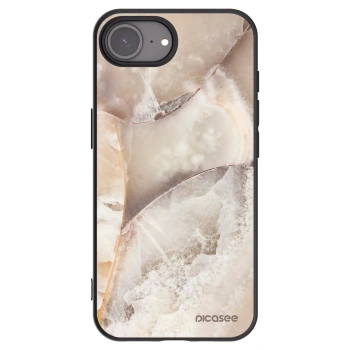 Picasee fekete szilikon tok az alábbi mobiltelefonokra Apple iPhone 17e - Cream marble