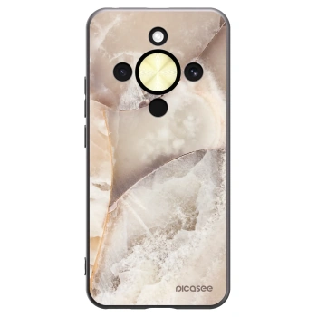 Picasee fekete szilikon tok az alábbi mobiltelefonokra Honor Magic8 Lite 5G - Cream marble