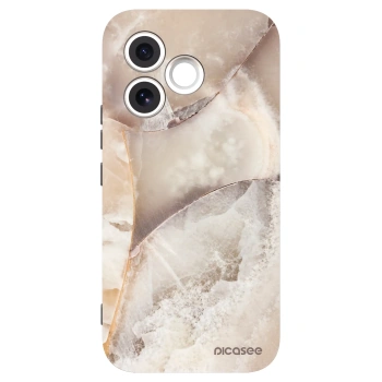 Picasee fekete szilikon tok az alábbi mobiltelefonokra Honor 600 Lite - Cream marble