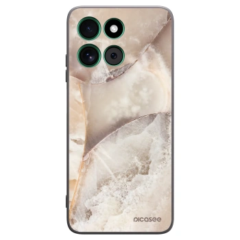 Picasee fekete szilikon tok az alábbi mobiltelefonokra Motorola Moto G57 Power - Cream marble