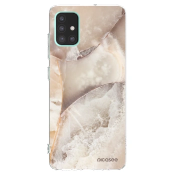 Picasee átlátszó szilikon tok az alábbi mobiltelefonokra Samsung Galaxy A51 A515F - Cream marble