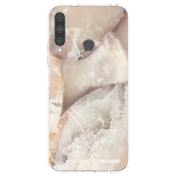 Picasee átlátszó szilikon tok az alábbi mobiltelefonokra Huawei P40 Lite E - Cream marble