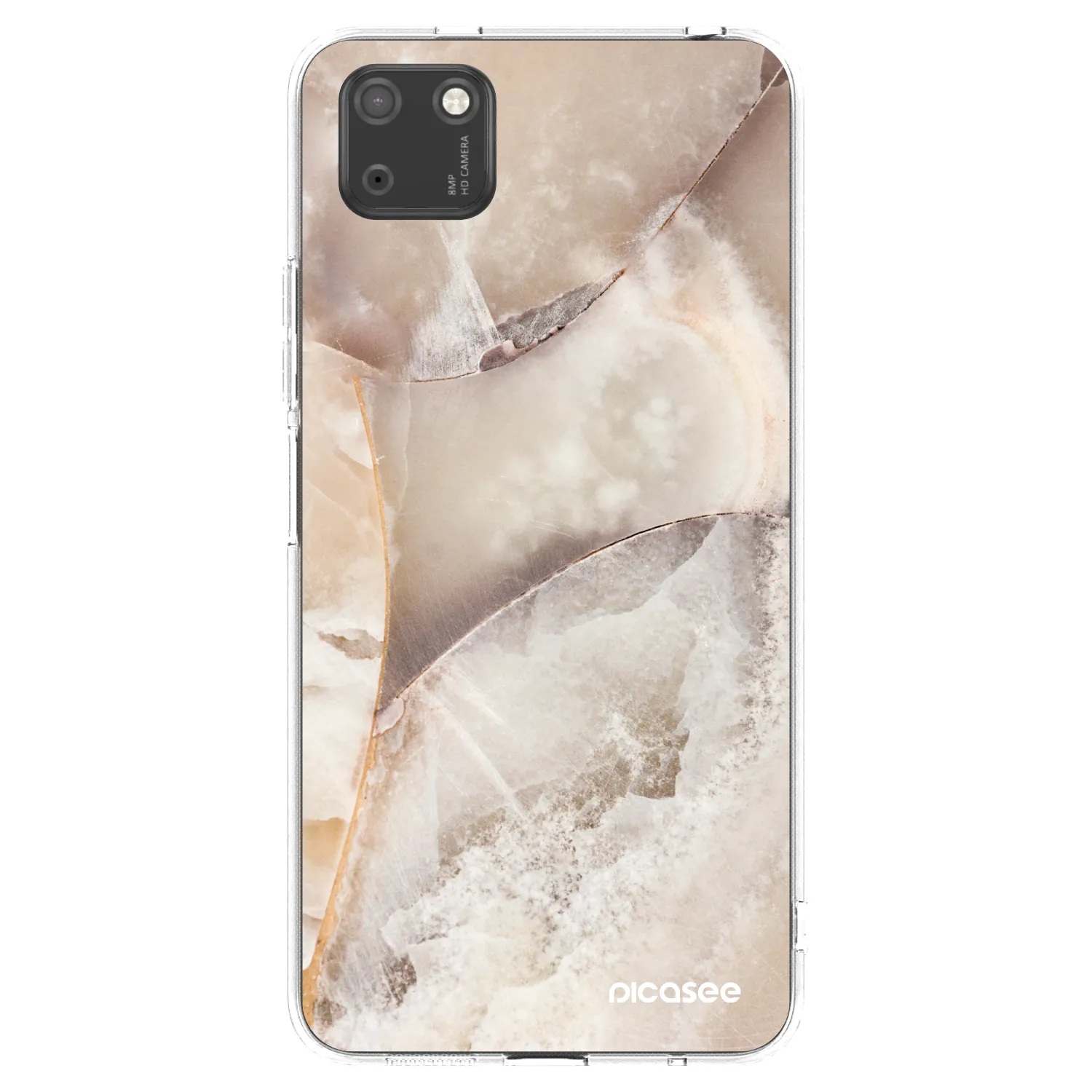 Picasee átlátszó szilikon tok az alábbi mobiltelefonokra Huawei Y5P - Cream marble