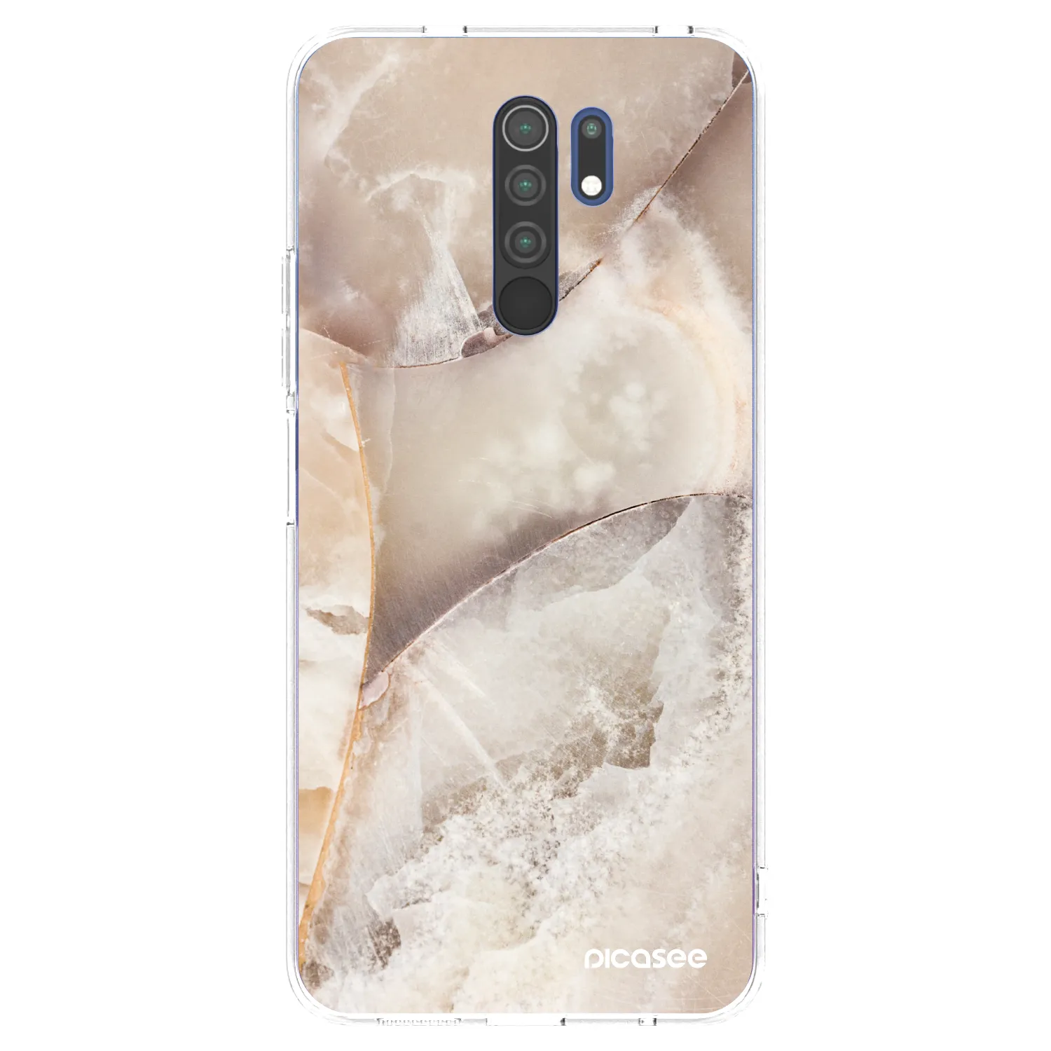 Picasee átlátszó szilikon tok az alábbi mobiltelefonokra Xiaomi Redmi 9 - Cream marble