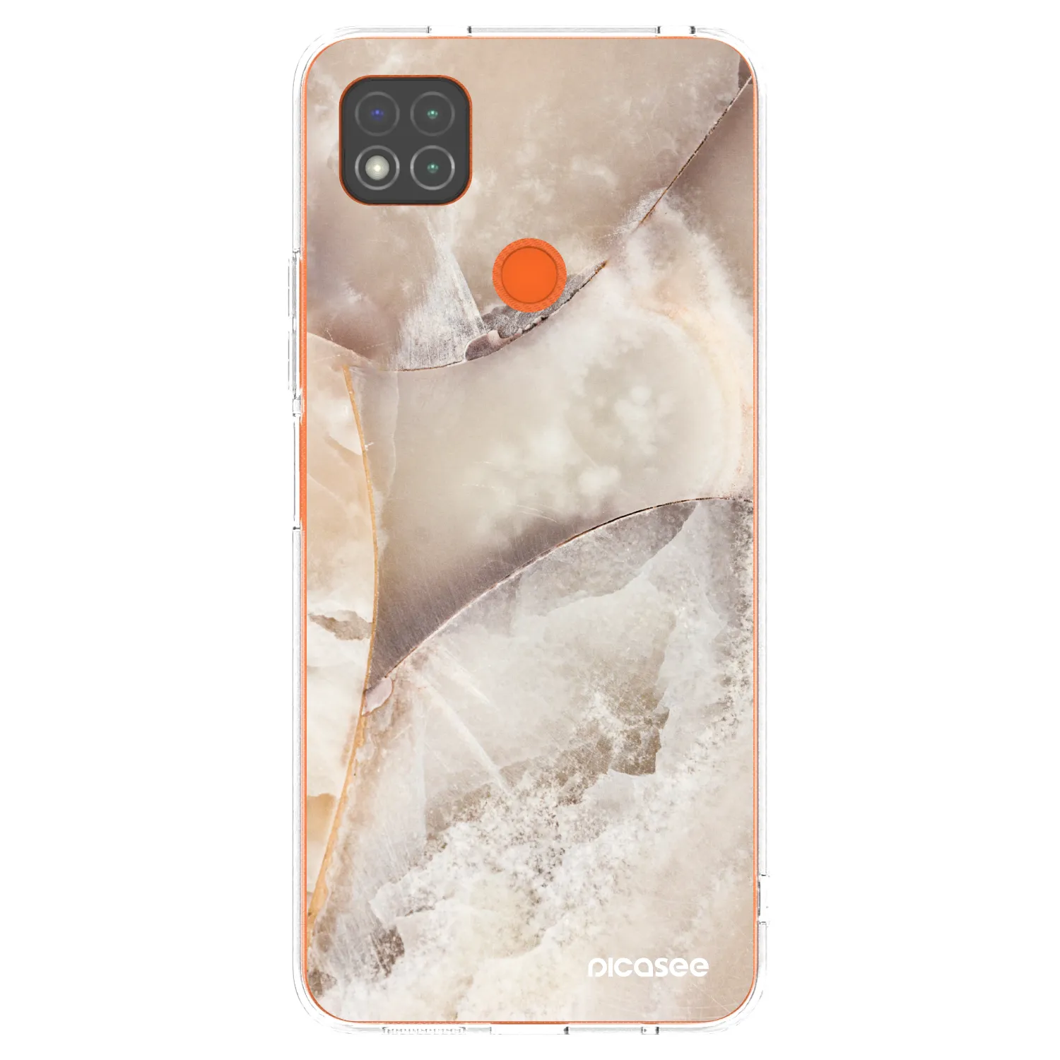 Picasee átlátszó szilikon tok az alábbi mobiltelefonokra Xiaomi Redmi 9C - Cream marble