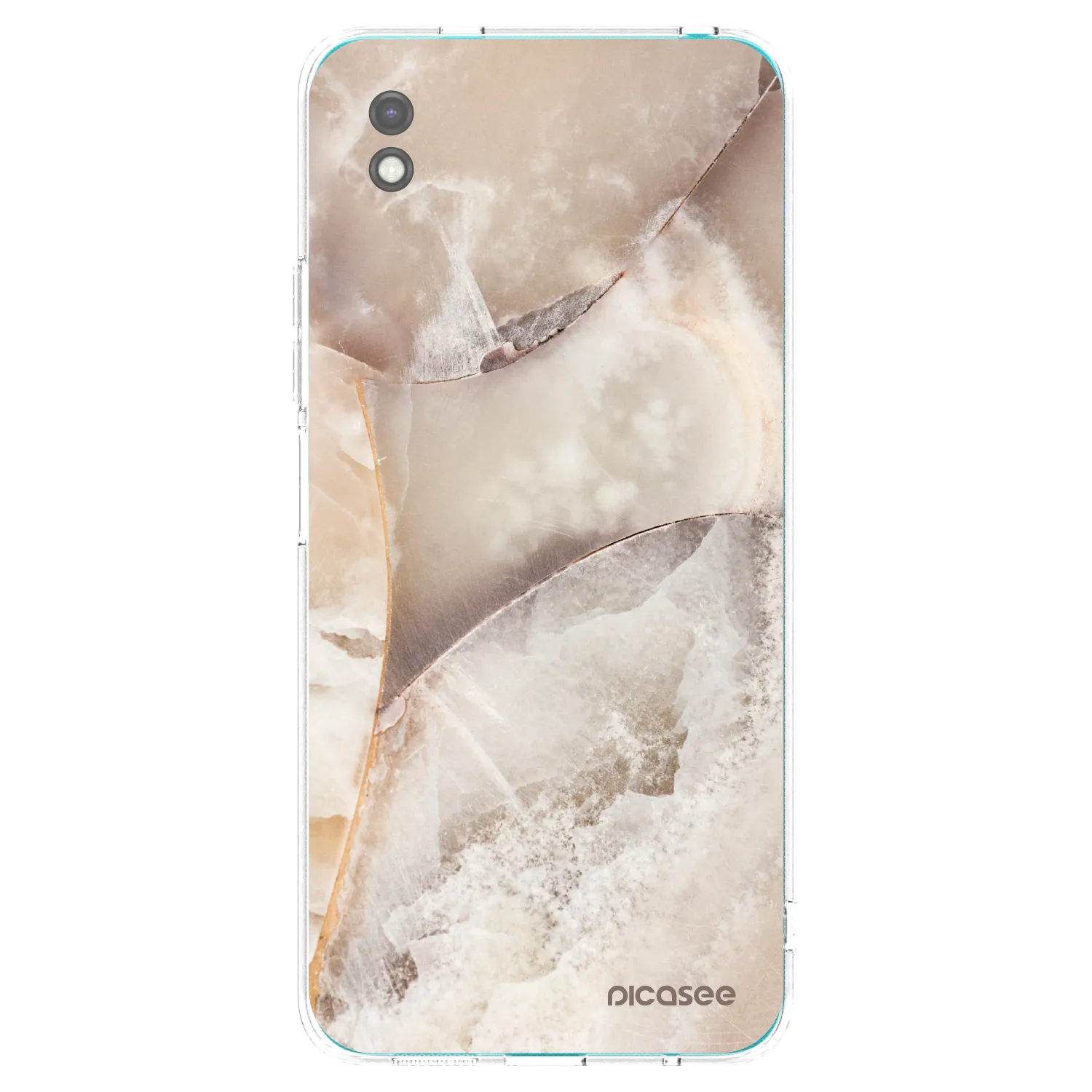 Picasee fekete szilikon tok az alábbi mobiltelefonokra Xiaomi Redmi 9A - Cream marble