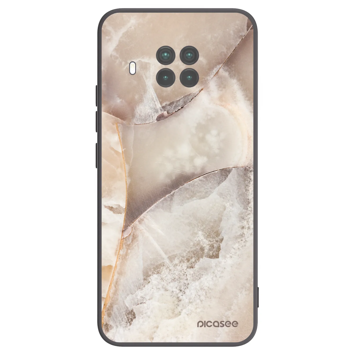 Picasee fekete szilikon tok az alábbi mobiltelefonokra Xiaomi Mi 10T Lite - Cream marble