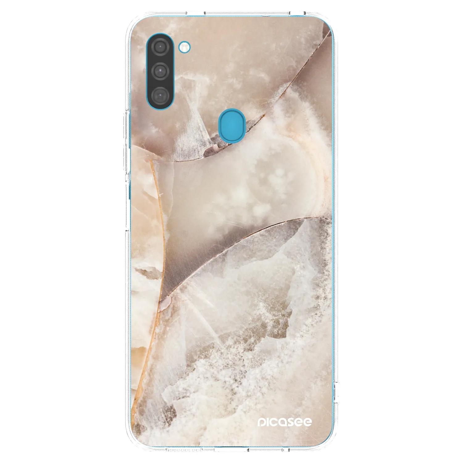 Picasee átlátszó szilikon tok az alábbi mobiltelefonokra Samsung Galaxy M11 - Cream marble