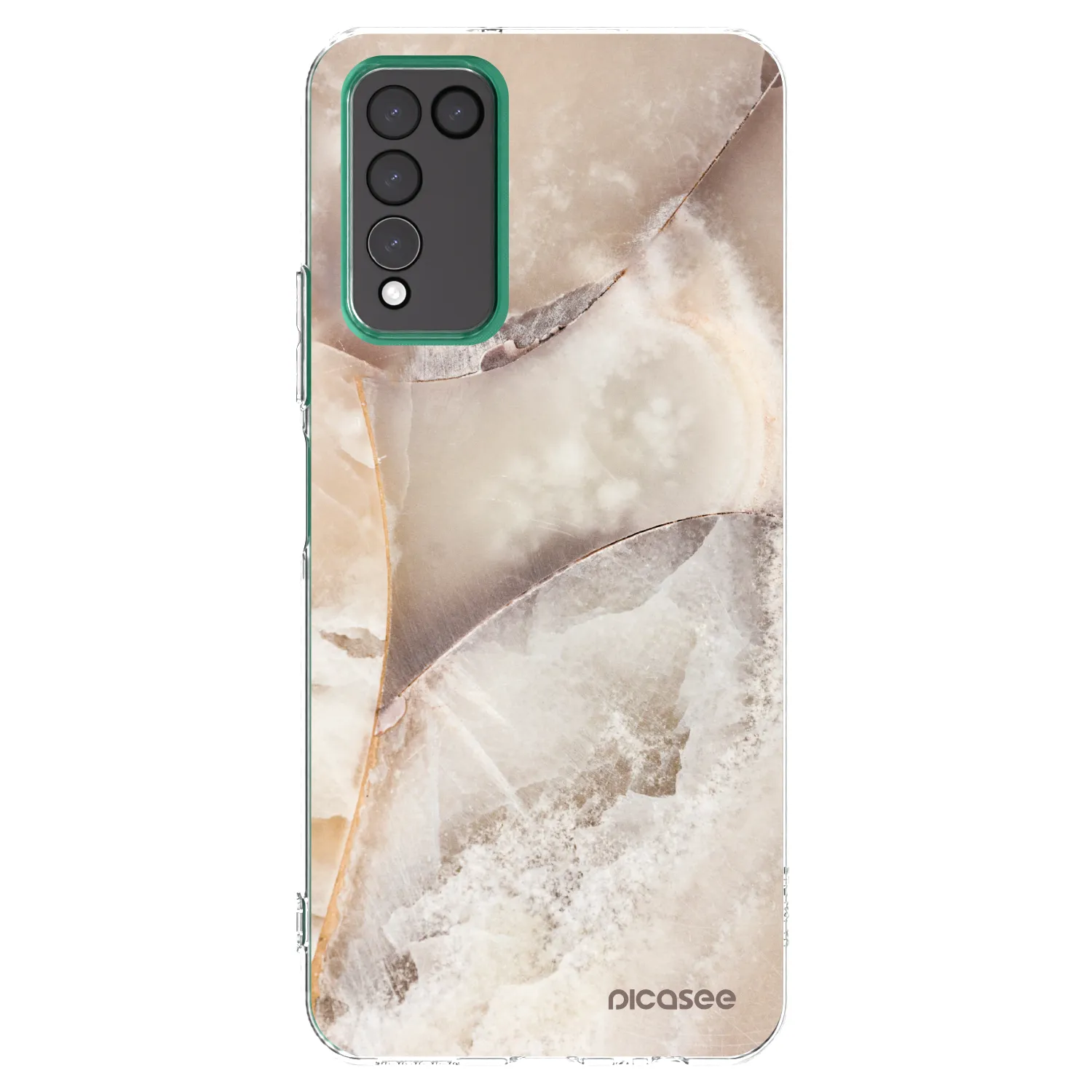 Picasee átlátszó szilikon tok az alábbi mobiltelefonokra Honor 10X Lite - Cream marble